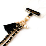 AMY TAYLOR Leather & Chain Hand Strap