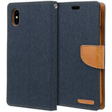 CANVAS DIARY CASE IPHONE XR NAVY