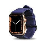 THE PERSONAL PRINT Nappa Leather Watch Band 41mm/40mm/38mm / Navy